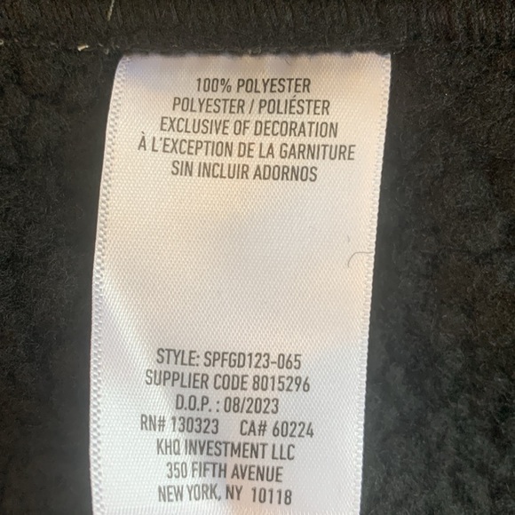 NWT Spyder Stellar Gray and Black Full-Zip Fleece Lined Jacket Men’s Small - Picture 7 of 8